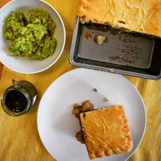 Lamb Mint and Potato Pie