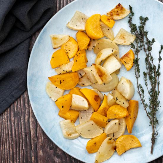 Roasted Turnips with Honey