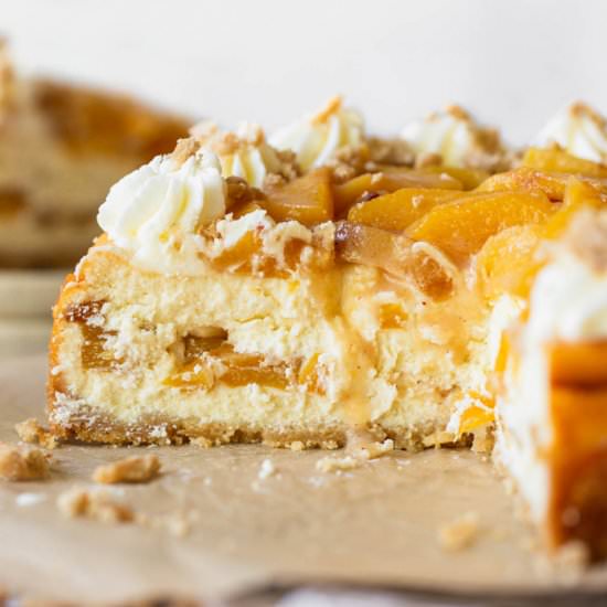 Peach Cobbler Cheesecake