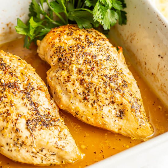 Baked lemon chicken