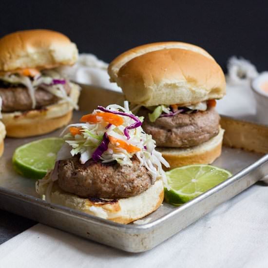Thai Turkey Burgers