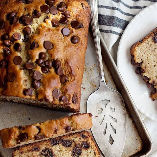 Chocolate Chip Banana Bread Recipe