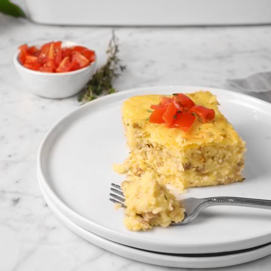 Sausage and Cheese Grits Casserole