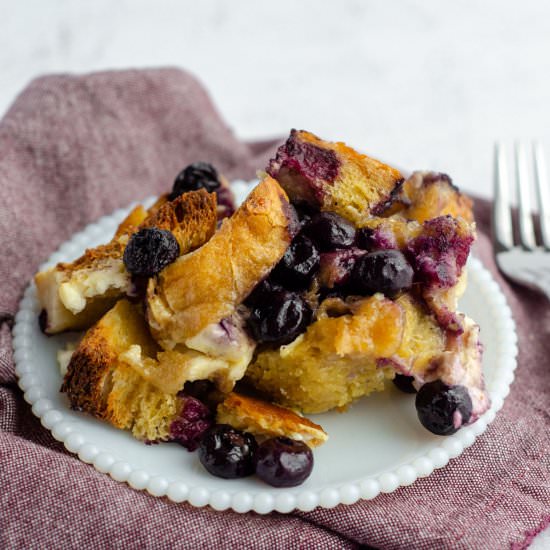 baked blueberry french toast