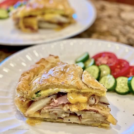 Brunch Torte of Egg, Potato and Ham