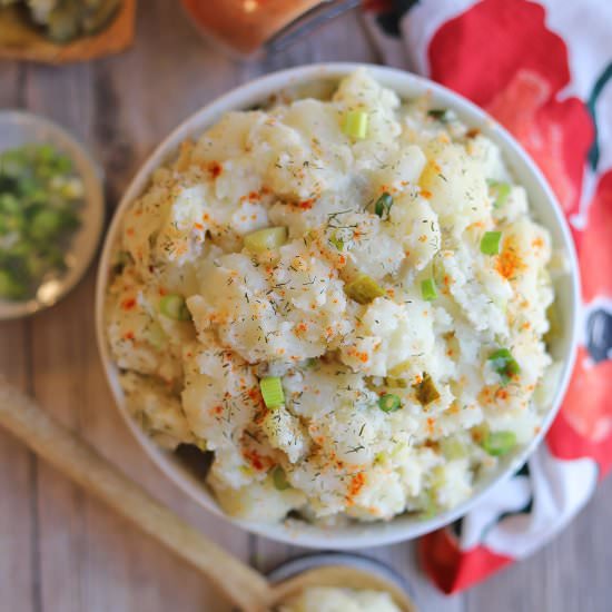 Dill pickle potato salad