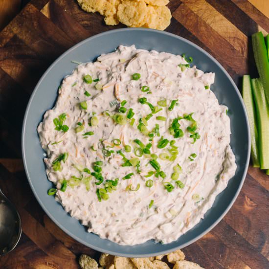 Bacon Cheddar and Green Onion Dip