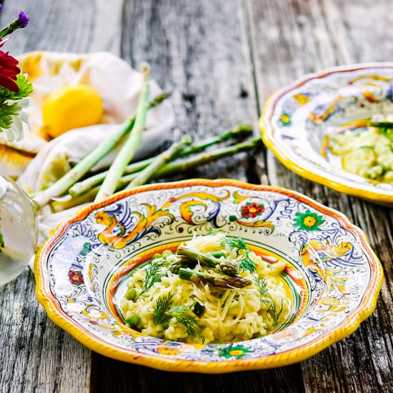 Lemon Asparagus Risotto