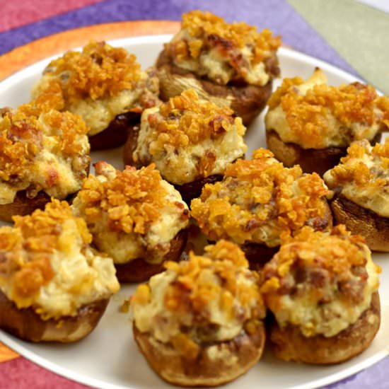 Easy Gluten Free Stuffed Mushrooms