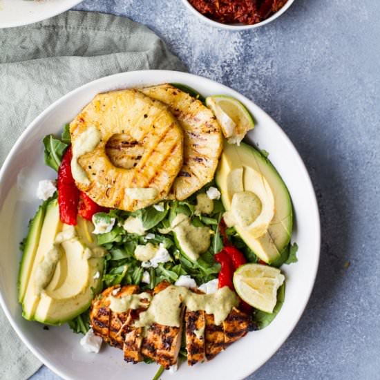 Grilled Harissa Chicken Salad