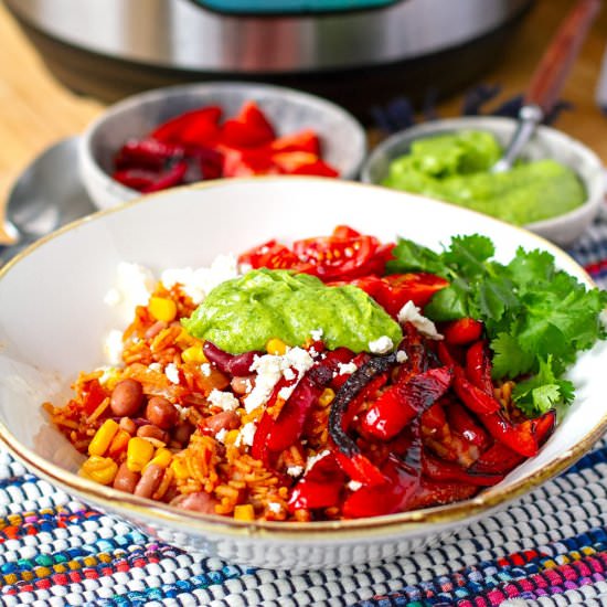 Veggie Burrito Bowl Instant Pot