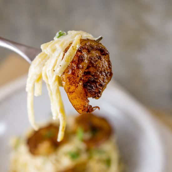 Blackened Shrimp Pasta
