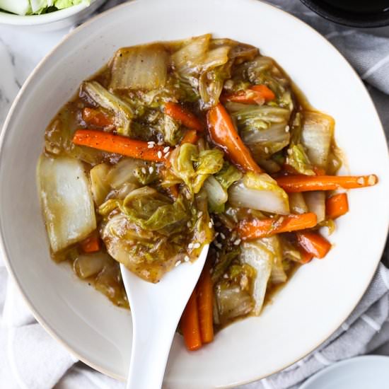 Stir Fried Napa Cabbage
