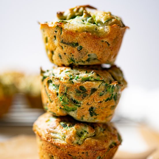 Savoury Muffins with Spinach