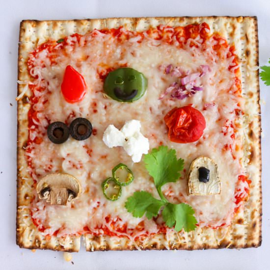 10 Plague Matzah Pizza
