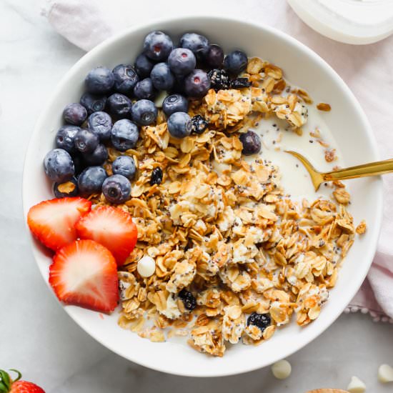 White Chocolate Blueberry Granola