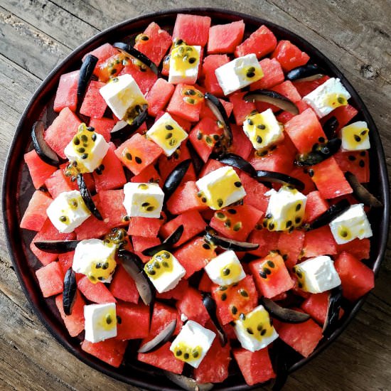 Watermelon – Feta – Passion Fruit
