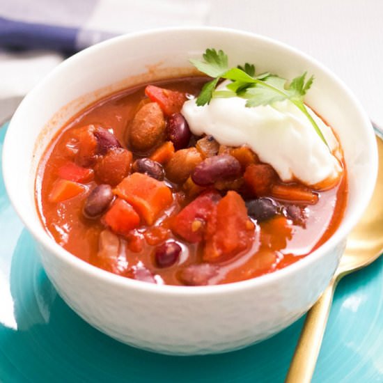 Comforting Vegetarian Chili