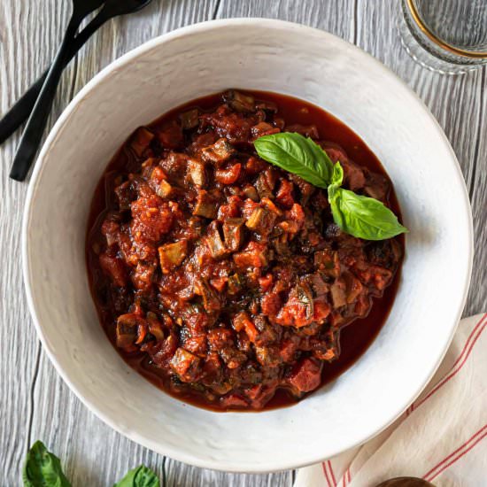 Mushroom Bolognese Sauce