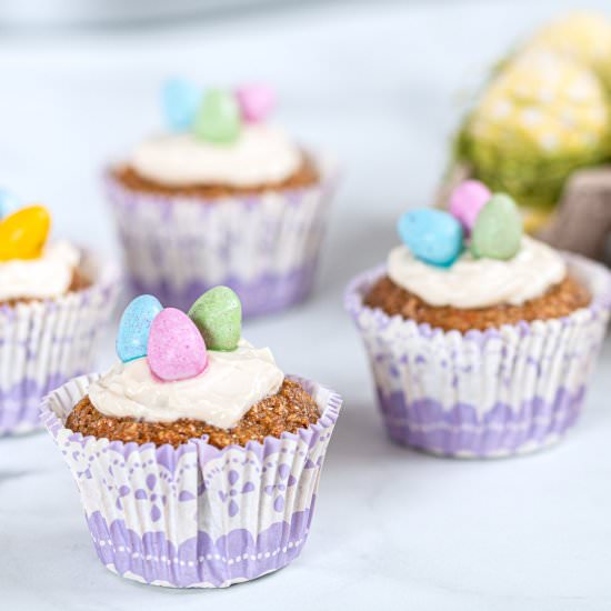 Healthy Carrot Cake Muffins