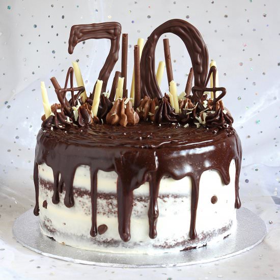 Gluten Free 70th Cake