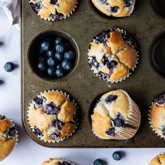 Vegan Blueberry Muffins