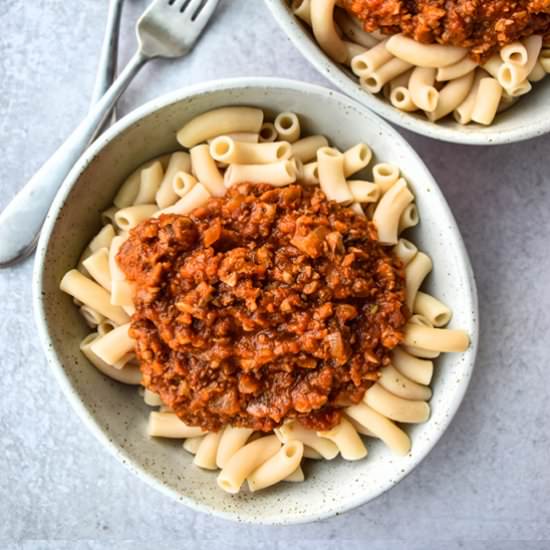 Easy Vegan Bolognese