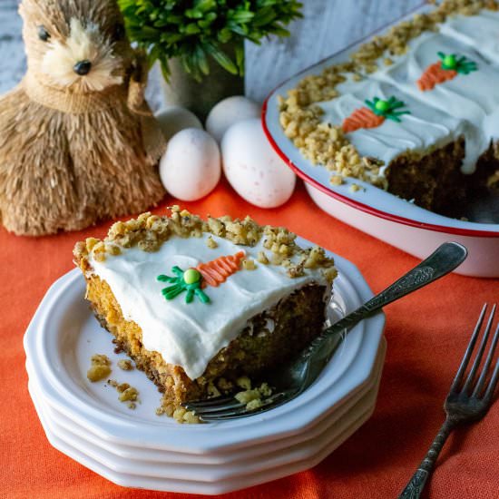Carrot Walnut Pineapple Cake