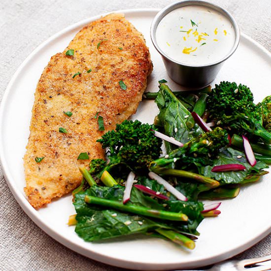 Keto Parmesan Crusted Chicken