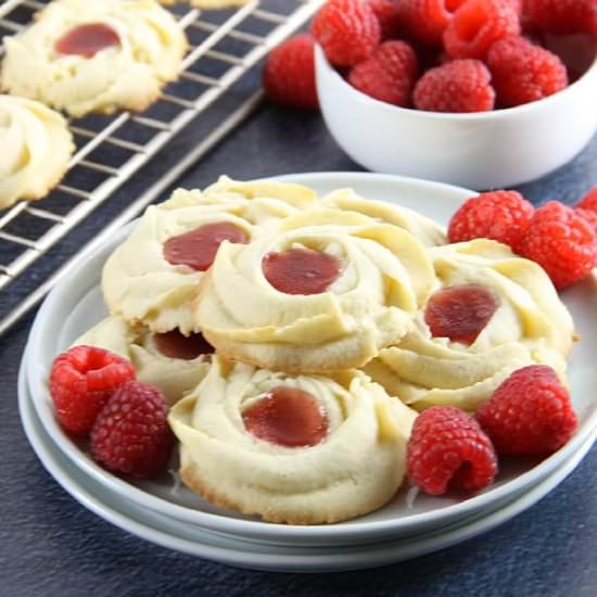Raspberry Butter Cookies