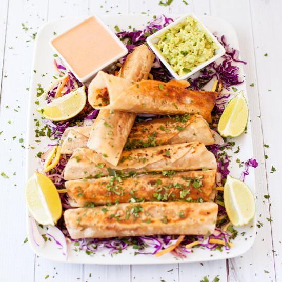 Veggie Loaded Jackfruit Taquitos