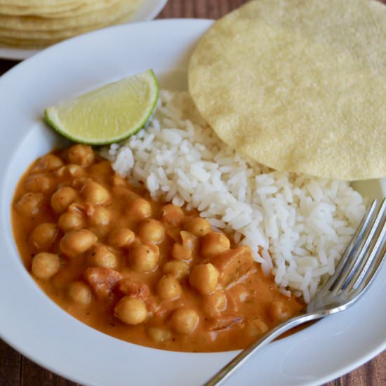 chickpea tikka masala