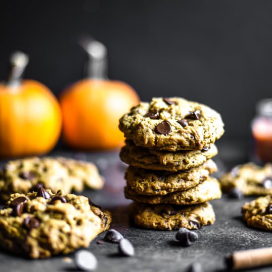 Chewy Pumpkin Chocolate Chip Cookie