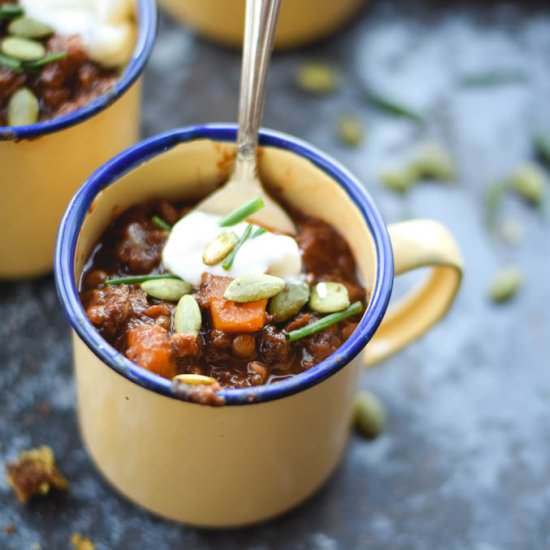 Harvest Time Apple & Pumpkin Chili