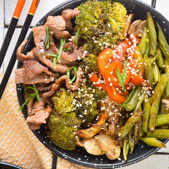 Easy Sheet Pan Beef Teriyaki