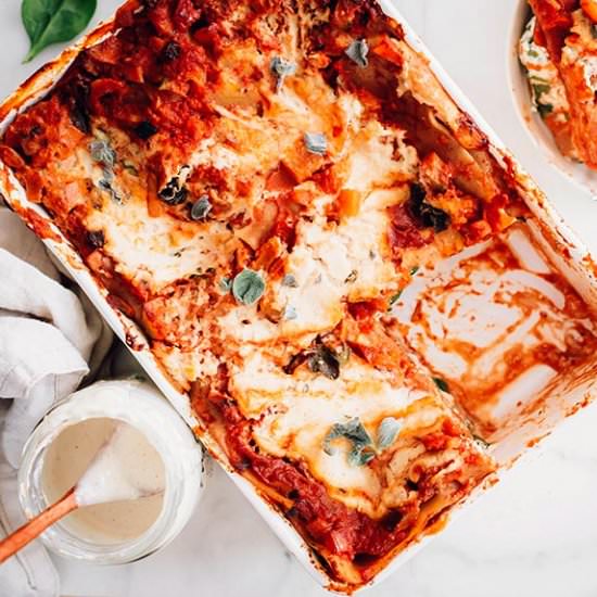 Creamy & Healthy Vegan Lasagna