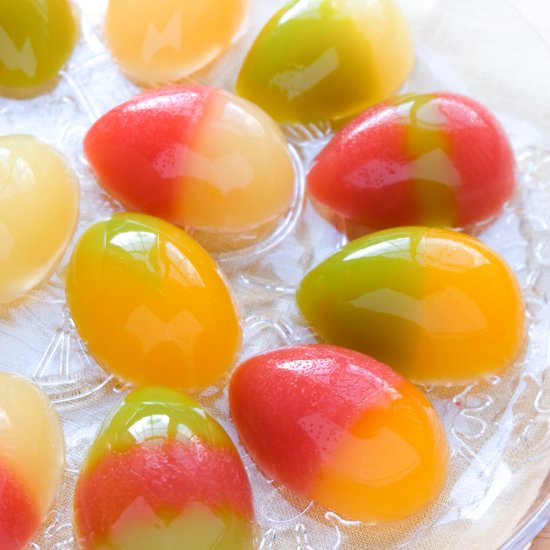 Vegan Jello Easter Eggs
