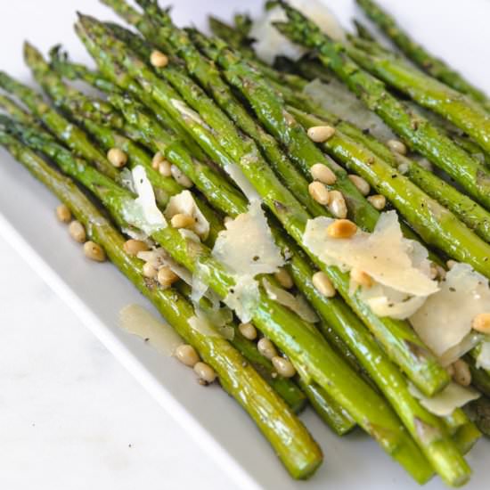 Lemon roasted asparagus