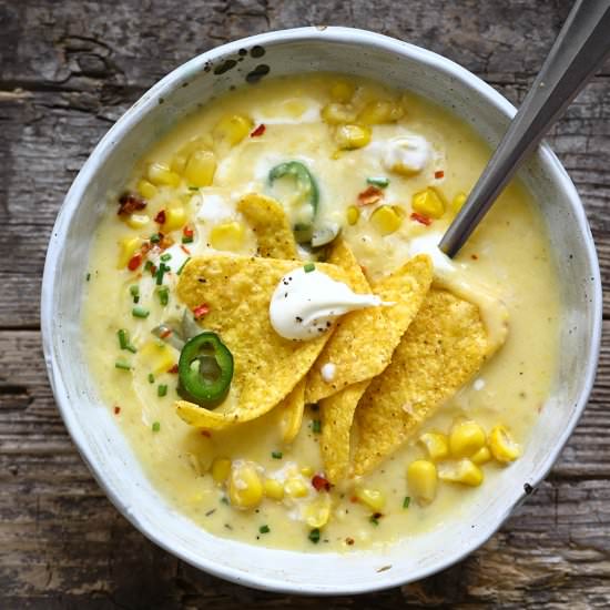 Creamy corn soup