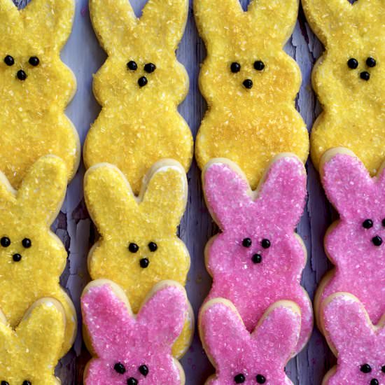 Shortbread Peep Cookies