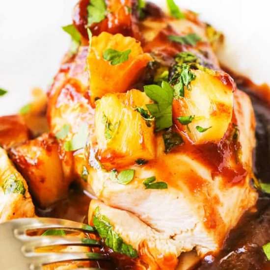 Easy Pineapple BBQ Chicken