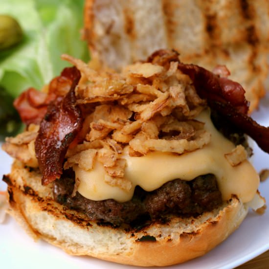 Molten Cheese Lava Burger