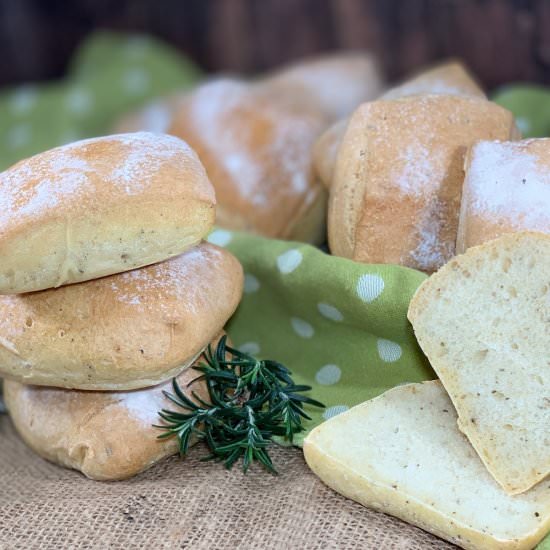 Herb Sourdough Ciabatta Rolls