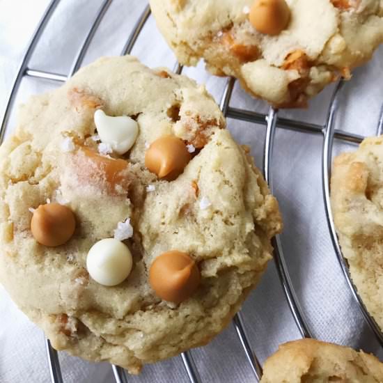 Salted Caramel Butterscotch Cookies