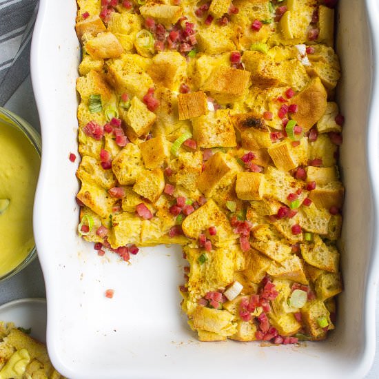 Overnight Eggs Benedict Bake