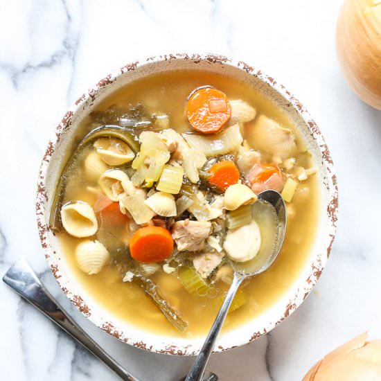 Immune Boosting Onion Chicken Soup