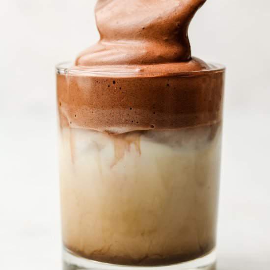 dalgona chocolate latte