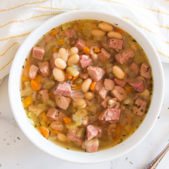 Instant Pot Ham and Bean Soup