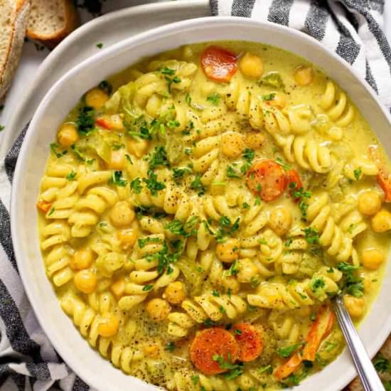 Chickpea Noodle Soup
