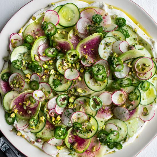 Cucumber Melon Radish Salad